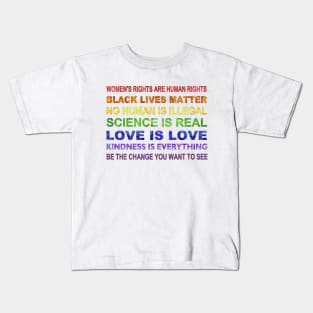 Affirmations to Believe Rainbow Kids T-Shirt